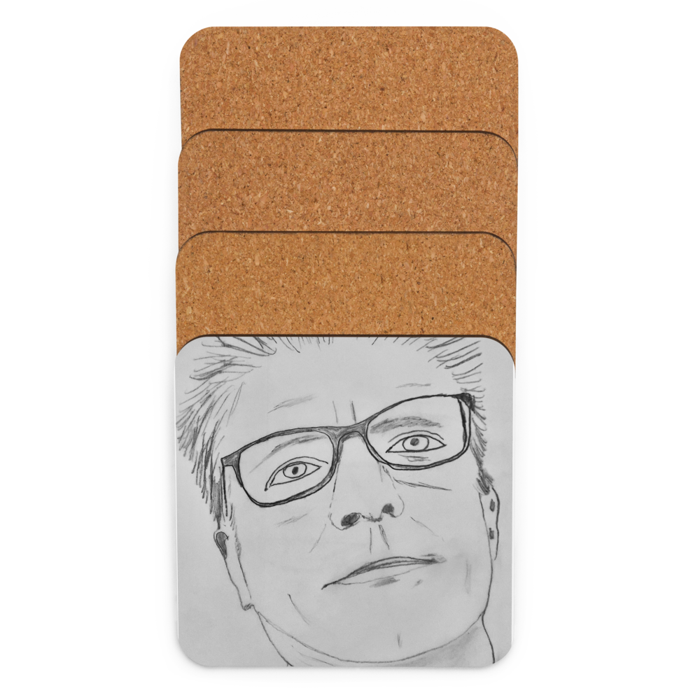 Cork-back coaster